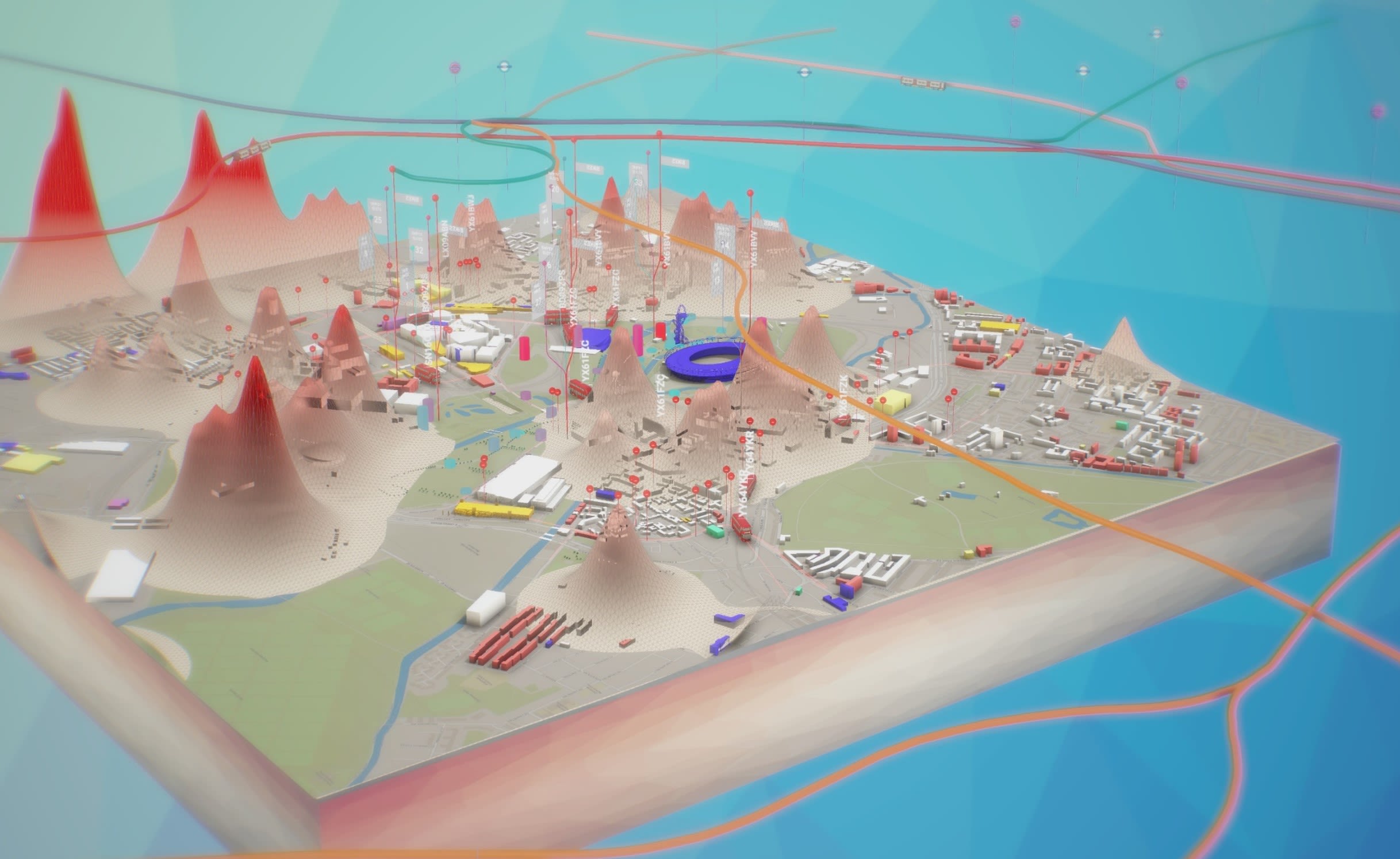 3D virtual map of London