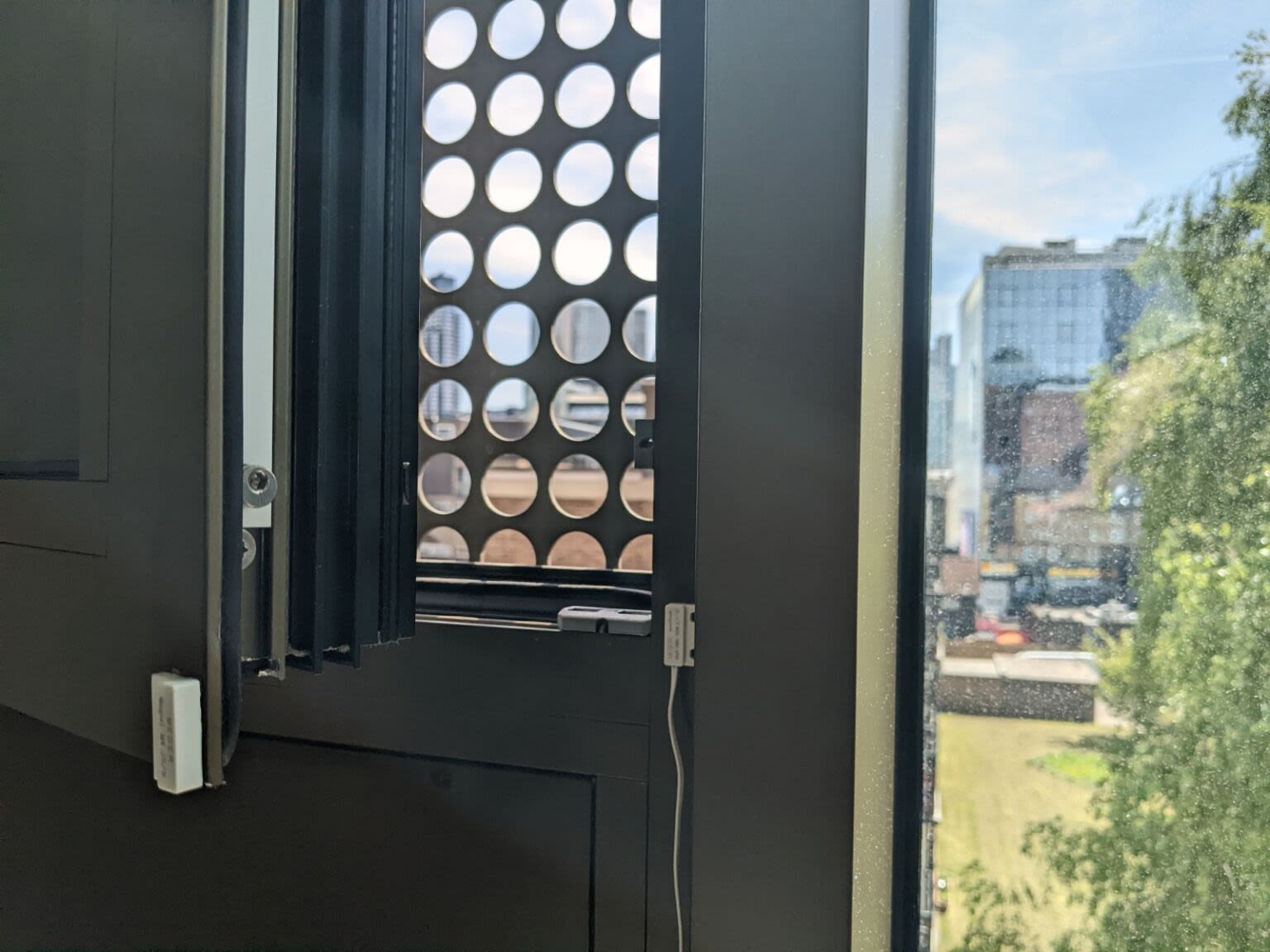 Window looking out onto London street