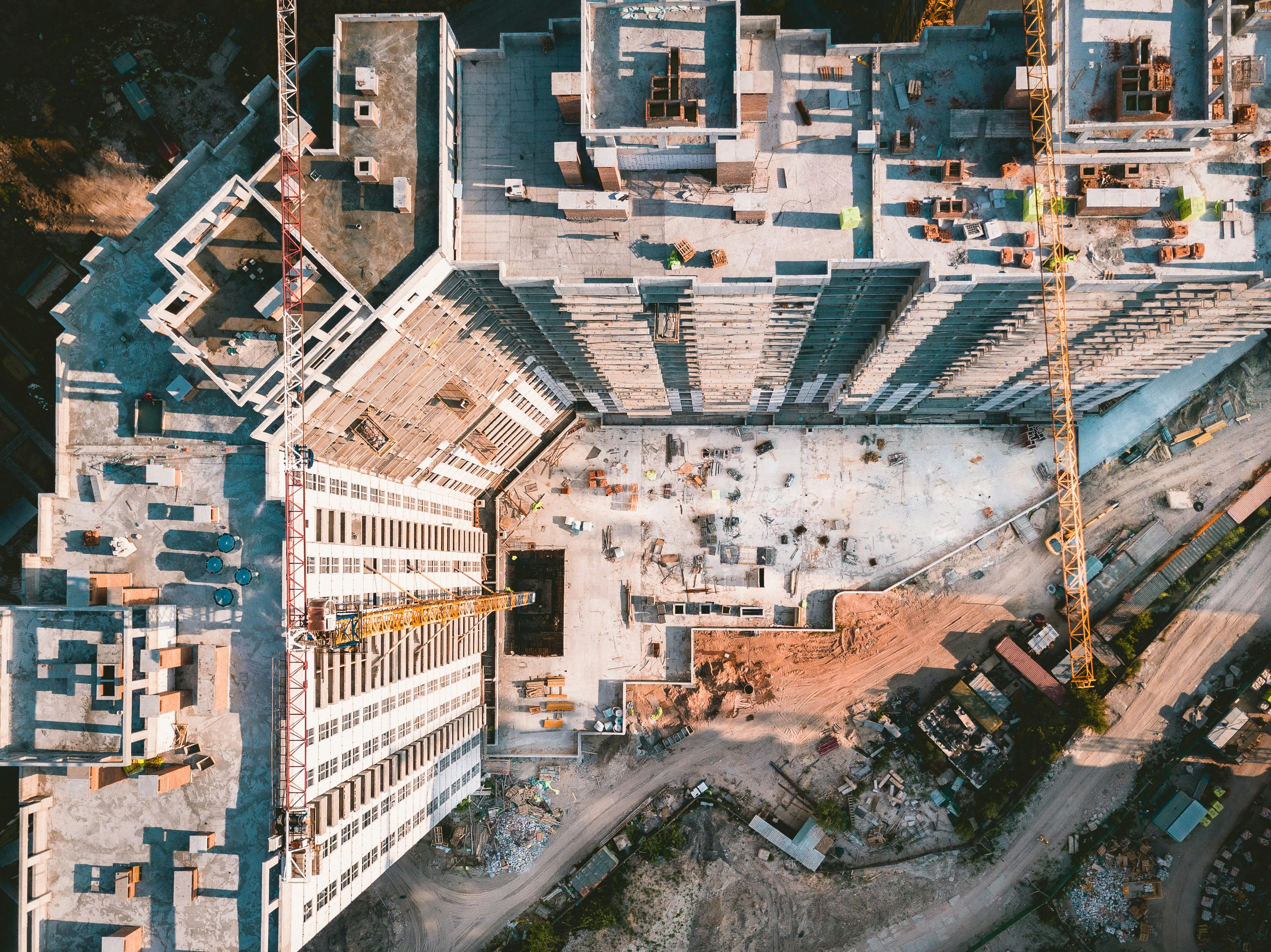 bird's eye view photography of high-rise building