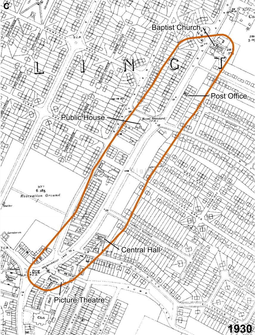 Coldharbour Lane, Hayes, Greater London in 1930.