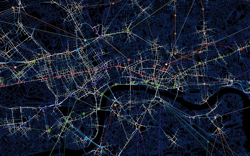 Space Syntax map of London